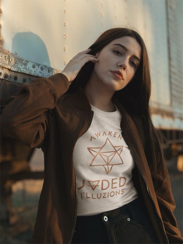AWAKEN MERKABA WHITE TEE – JADED I'LLUZIONS EDITION
