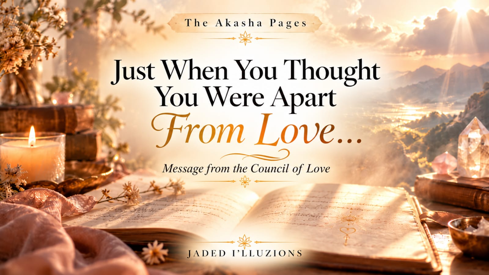 The Akasha Pages: Just When You Thought You Were Apart From Love...